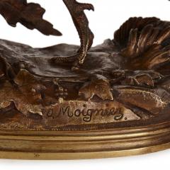 Jules Moigniez Pair of bronze game bird sculptures by Jules Moigniez - 1641542