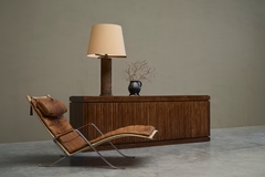 Jules Wabbes Antoine Callebaut Monumental Table Lamp in Patinated Bronze Belgium 1970s - 4803584