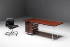 Jules Wabbes Executive Desk by Jules Wabbes for Mobilier Universel Belgium 1950s - 3548541