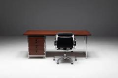 Jules Wabbes Executive Desk by Jules Wabbes for Mobilier Universel Belgium 1950s - 3548542