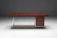 Jules Wabbes Executive Desk by Jules Wabbes for Mobilier Universel Belgium 1950s - 3548543