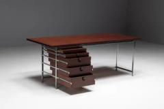 Jules Wabbes Executive Desk by Jules Wabbes for Mobilier Universel Belgium 1950s - 3548580