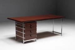 Jules Wabbes Executive Desk by Jules Wabbes for Mobilier Universel Belgium 1950s - 3548581