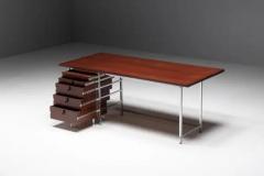 Jules Wabbes Executive Desk by Jules Wabbes for Mobilier Universel Belgium 1950s - 3548593