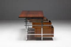 Jules Wabbes Executive Desk by Jules Wabbes for Mobilier Universel Belgium 1950s - 3548548