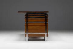 Jules Wabbes Executive Desk by Jules Wabbes for Mobilier Universel Belgium 1950s - 3548551