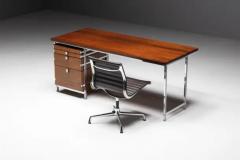 Jules Wabbes Executive Desk by Jules Wabbes for Mobilier Universel Belgium 1950s - 3548588