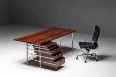 Jules Wabbes Executive Desk by Jules Wabbes for Mobilier Universel Belgium 1950s - 3560723