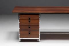 Jules Wabbes Executive Desk by Jules Wabbes for Mobilier Universel Belgium 1950s - 3560727