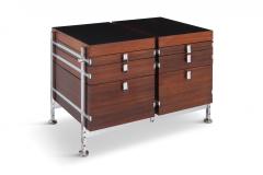 Jules Wabbes Jules Wabbes Mahogany Double Chest of Drawers for Mobilier Universel 1960s - 844351