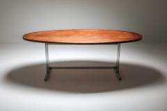 Jules Wabbes Jules Wabbes Oval Dining Table for Mobilier Universel 1960s - 1420987