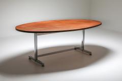 Jules Wabbes Jules Wabbes Oval Dining Table for Mobilier Universel 1960s - 1420989