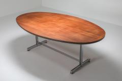 Jules Wabbes Jules Wabbes Oval Dining Table for Mobilier Universel 1960s - 1420991