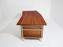 Jules Wabbes Jules Wabbes curved executive mahogany and jatoba desk 1958 - 3693759