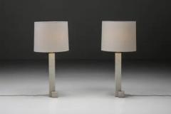 Jules Wabbes Marble Lamp by Wabbes Mid Century Modern 1950s - 3396080