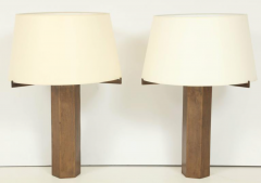 Jules Wabbes Pair of Table lamps solid bronze by Jules Wabbes - 1624633