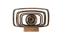 Jules Wabbes Raw bronze wall light - 2632357