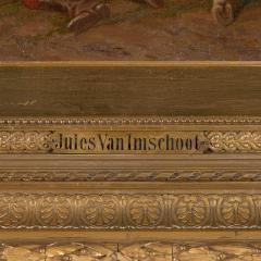 Jules van Imschoot Pair of large oil paintings of battle scenes by van Imschoot - 3141523