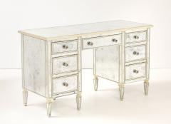 Julia Gray Mirrored Desk Vanity - 4424272