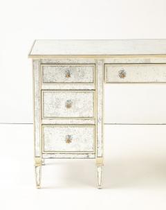 Julia Gray Mirrored Desk Vanity - 4424274
