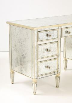 Julia Gray Mirrored Desk Vanity - 4424280