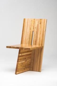 Juliana Lima Vasconcellos Small Planos Chair in Solid African Mahogany Wood by Juliana Lima Vasconcellos - 1562933