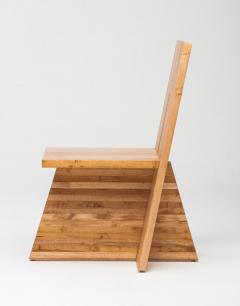 Juliana Lima Vasconcellos Small Planos Chair in Solid African Mahogany Wood by Juliana Lima Vasconcellos - 1562961