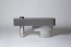 Juliana Lima Vasconcellos e Matheus Barreto Contemporary Futuristic Console Table in Stainless Steel - 1562866
