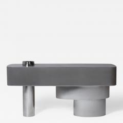 Juliana Lima Vasconcellos e Matheus Barreto Contemporary Futuristic Console Table in Stainless Steel - 1564840