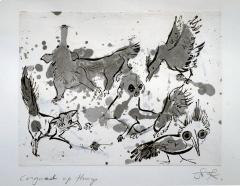 Juliet Kepes Cat Dog Bird Monkey Owl Lady Bug Portrait Alert Animals Illustration - 4221465
