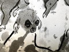 Juliet Kepes Cat Dog Bird Monkey Owl Lady Bug Portrait Alert Animals Illustration - 4221470