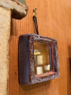 Juliette Derel Small ceramic mirror by Juliette Derel France 1960s - 3482738