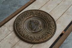 Julius Caesar Neoclassical Repouss in Patinated Copper 19th Century - 4394655