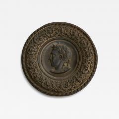 Julius Caesar Neoclassical Repouss in Patinated Copper 19th Century - 4396848