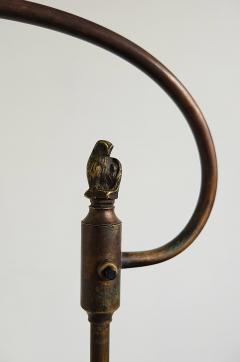 Just Andersen Adjustable Brass Floor Lamp Scandinavia 1920s - 4627932