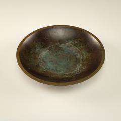 Just Andersen Art Deco Disko Metal Bowl Model B1892 by Just Andersen Denmark 1930s - 4347193