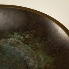 Just Andersen Art Deco Disko Metal Bowl Model B1892 by Just Andersen Denmark 1930s - 4347197