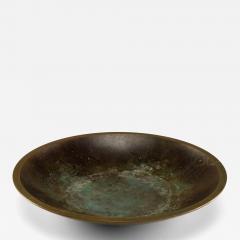 Just Andersen Art Deco Disko Metal Bowl Model B1892 by Just Andersen Denmark 1930s - 4351823