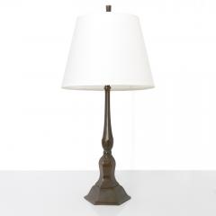 Just Andersen DANISH ARTIST JUST ANDERSEN DISKO METAL 1920S TABLE LAMP  - 4315360