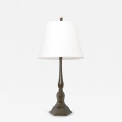 Just Andersen DANISH ARTIST JUST ANDERSEN DISKO METAL 1920S TABLE LAMP  - 4350918