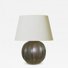 Just Andersen Danish Art Deco Lamp in the Style of Just Andersen - 2832797