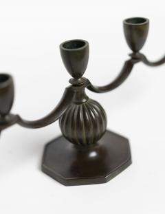 Just Andersen RARE ART DECO BRONZE CANDELABRA BY JUST ANDERSEN - 2494709