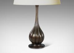 Just Andersen Table Lamp in Patinated Bronze Attributed to Just Andersen - 3738477