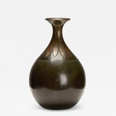 Just Andersen Vase with Lotus Ornament in Bronze by Just Andersen - 2795871