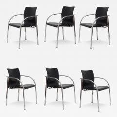 Just Meyer Set of 6 Kion Arm Stacking Office Chairs by Harter designed by Just Meyer 2002 - 3572199