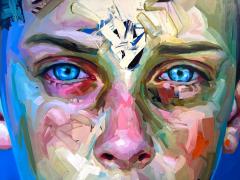 Justin Bower Blue Boy Painting by Justin Bower - 4121137