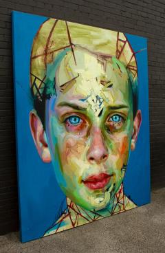 Justin Bower Blue Boy Painting by Justin Bower - 4121143
