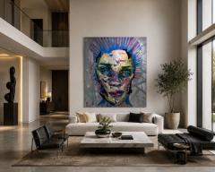 Justin Bower Justin Bower Fractal Event Abstract Portrait Oil Painting on Canvas 2010 - 4743154