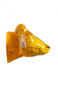 Justin King Buffalo 2 in Butterscotch Yellow with Gold Leaf Detail - 2042251
