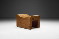 K J Pettersson Pine Stool by K J Pettersson S ner Sweden 1970s - 4136507